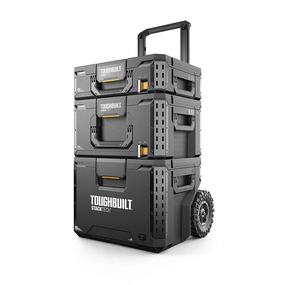 Toughbuilt StackTech 3 piece Rolling Toolbox set