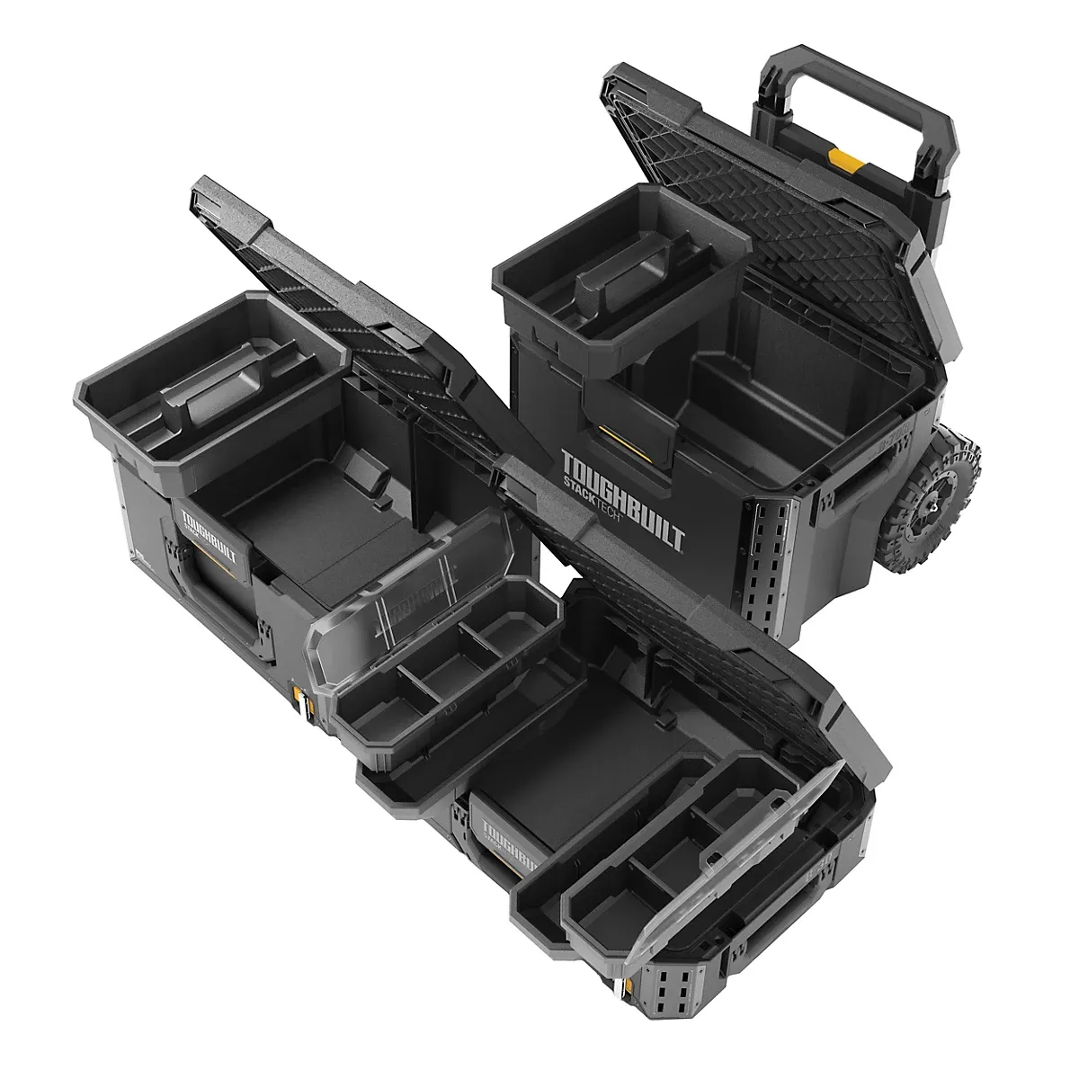 Toughbuilt StackTech 3 piece Rolling Toolbox set - Image 5